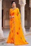 Vasantika By Vallabhi Abstract Printed Bandhej Saree Exporters In India